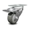 Service Caster 3.5 Inch Gray Polyurethane Wheel Swivel Top Plate Caster with Total Lock Brake SCC-TTL20S3514-PPUB - alternate 1